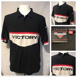 Victory Motorcycles L Black SS Polo A4024